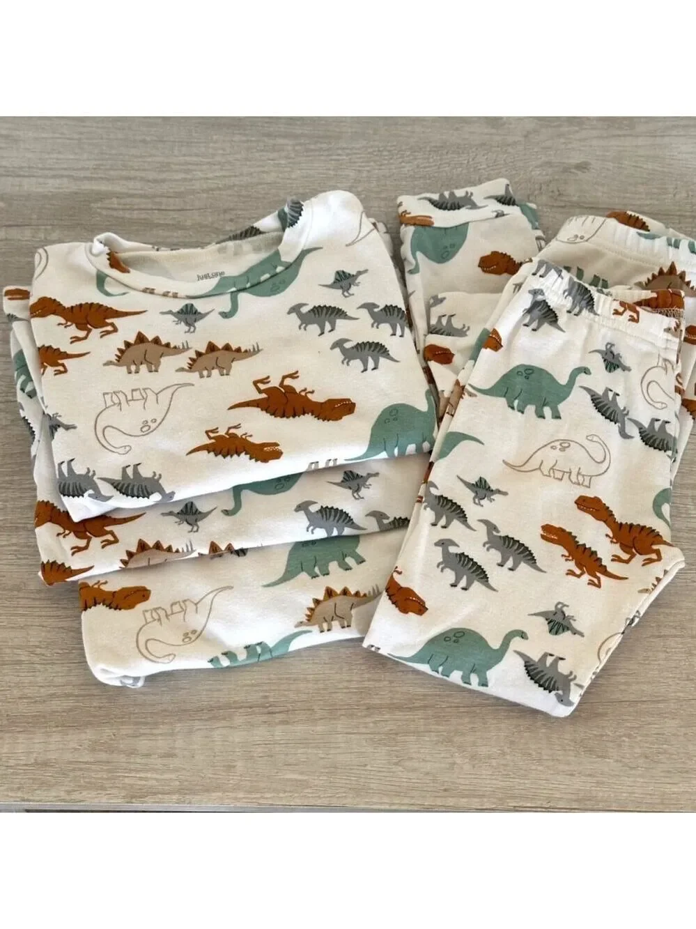 Carters Boy 5T Toddler Dinosaur Pajamas Sets Long Sleeve Pants Cotton Lot of 2
